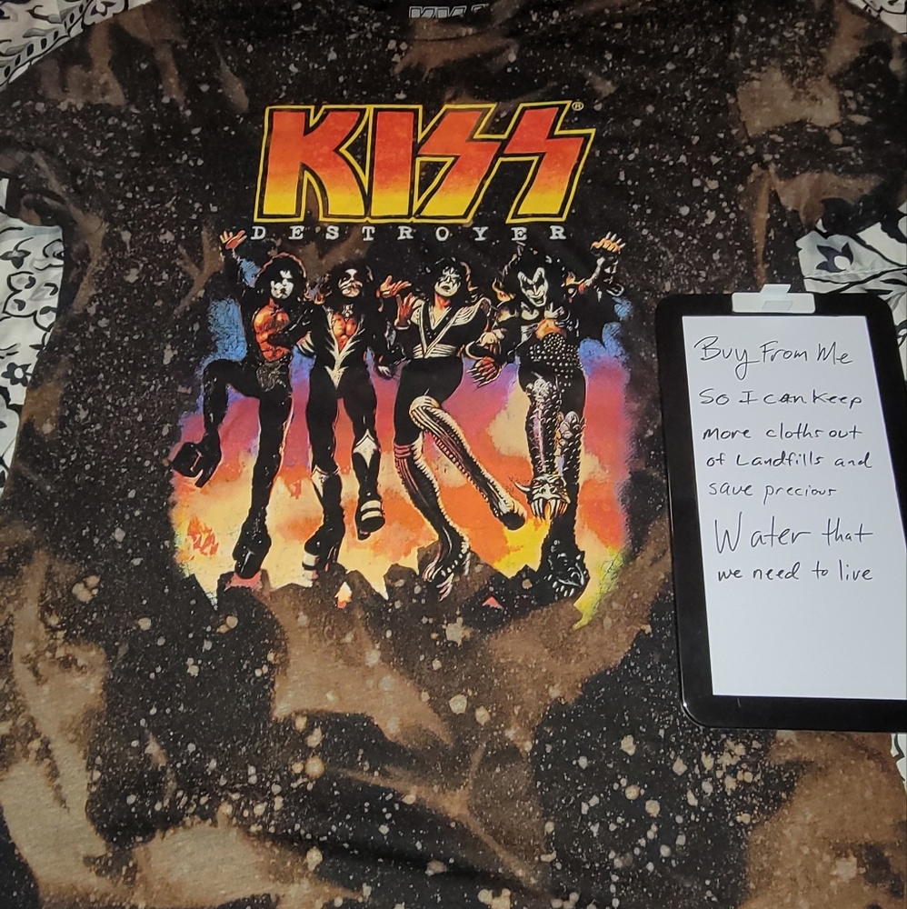 ACID WASHED NEW KIDS BAND SHIRT SIZE M